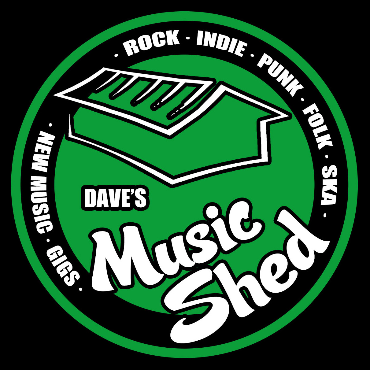 dave's music shed logo